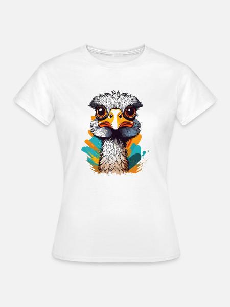 Strauß - Frauen T-Shirt - Weiß