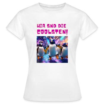 Die Coolsten! - Frauen T-Shirt - Weiß - Vorne - AI Model Female 172 dark (172cm)