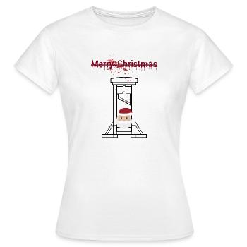 Merry Christmas - Women's T-Shirt - white - Front - AI Model Female 172 dark (172cm)