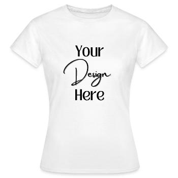 YourDesign Vorlage für dein Shirt - Frauen T-Shirt - Weiß - Vorne - AI Model Female 172 dark (172cm)