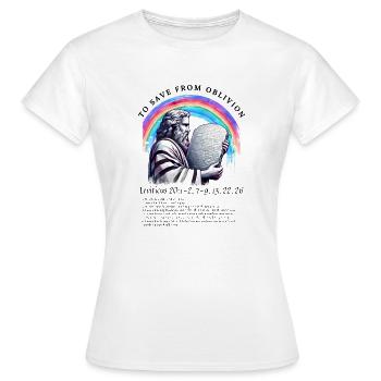 Pour sauver de l’oubli - T-shirt Femme - blanc - Devant - AI Model Female 172 dark (172cm)