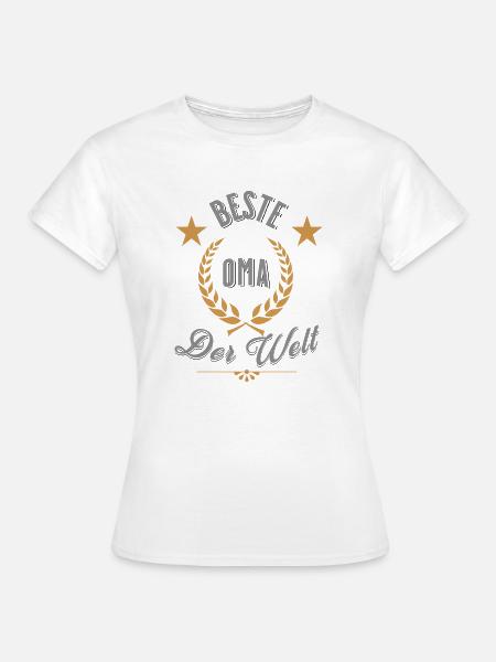 Beste Oma - Frauen T-Shirt - Weiß