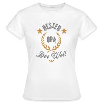 Bester Opa - Frauen T-Shirt - Weiß - Vorne - AI Model Female 172 dark (172cm)