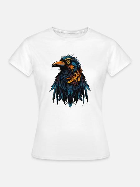 Rabe Vogel - Frauen T-Shirt - Weiß