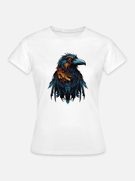 Rabe Vogel - Frauen T-Shirt - Weiß