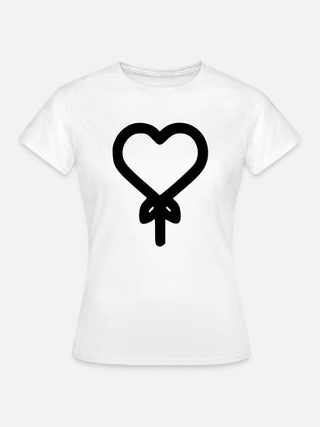Herz-Ballon - Frauen T-Shirt - Weiß