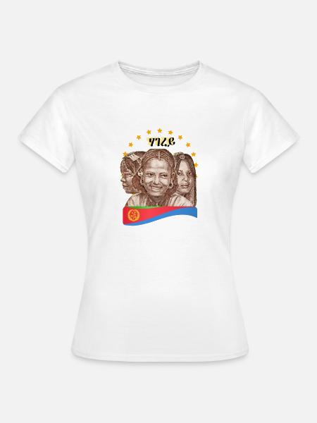 ሃገረይኤርትራ - Frauen T-Shirt - Weiß
