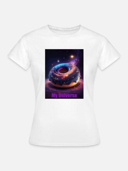 Donut universum - Frauen T-Shirt - Weiß