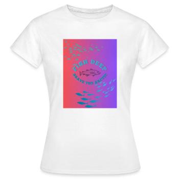 Fisch Tief der Arktis trotzen - Frauen T-Shirt - Weiß - Vorne - AI Model Female 172 dark (172cm)