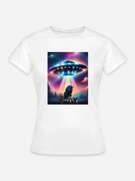 die Fliegende Untertasse - Frauen T-Shirt - Weiß