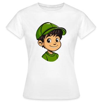 Student rascal boy - Women's T-Shirt - white - Front - AI Model Female 172 dark (172cm)