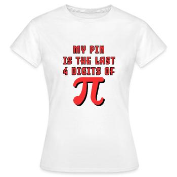 Pi - Frauen T-Shirt - Weiß - Vorne - AI Model Female 172 dark (172cm)