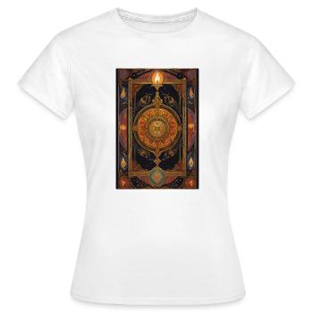 Carte de tarot V1 - T-shirt Femme - blanc - Devant - AI Model Female 172 dark (172cm)