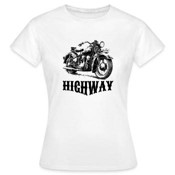 Autoroute - T-shirt Femme - blanc - Devant - AI Model Female 172 dark (172cm)