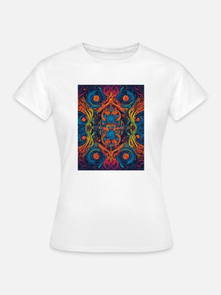 Abstrakte Symmetrie - Frauen T-Shirt - Weiß
