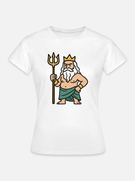 poseidon comic - Frauen T-Shirt - Weiß