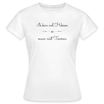 Humorous Witch Quote I Can Witches - Women's T-Shirt - white - Front - AI Model Female 172 dark (172cm)