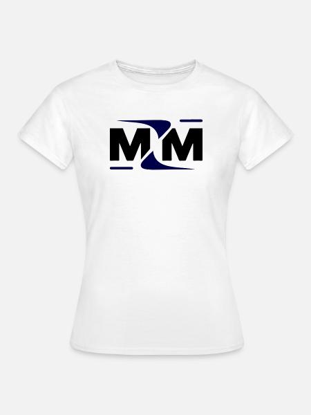 MYM Monogramm: Bold Swoosh Edition - Frauen T-Shirt - Weiß