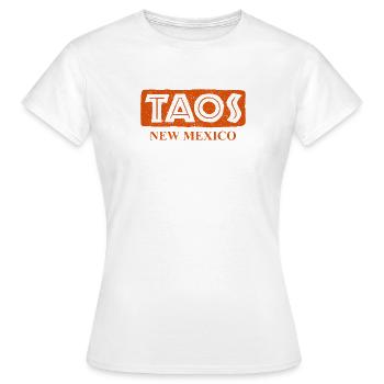 Taos - Nouveau-Mexique - États-Unis d’Amérique - T-shirt Femme - blanc - Devant - AI Model Female 172 dark (172cm)