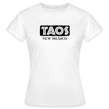 Taos - Nouveau-Mexique - États-Unis d’Amérique - T-shirt Femme - blanc - Devant - AI Model Female 172 dark (172cm)