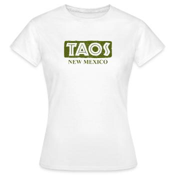 Taos - Nouveau-Mexique - États-Unis d’Amérique - T-shirt Femme - blanc - Devant - AI Model Female 172 dark (172cm)