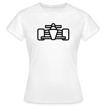 Rennwagen - Frauen T-Shirt - Weiß - Vorne - AI Model Female 172 dark (172cm)