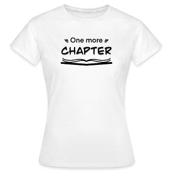Kapitel Schriftzug Graffiti Brush - Frauen T-Shirt - Weiß - Vorne - AI Model Female 172 dark (172cm)