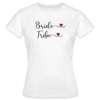 Tribu de la Mariée - T-shirt Femme - blanc - Devant - AI Model Female 172 dark (172cm)