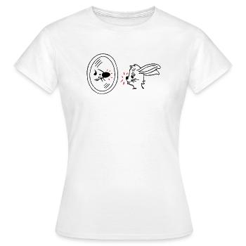 réflexion - T-shirt Femme - blanc - Devant - AI Model Female 172 dark (172cm)