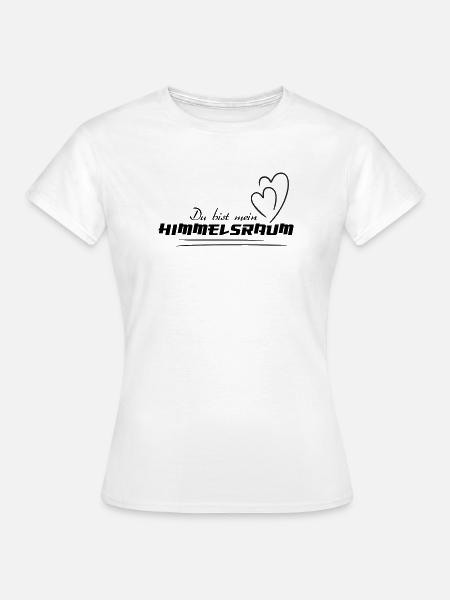 HIMMELSRAUM – Spirituelles Statement Shirt - Frauen T-Shirt - Weiß
