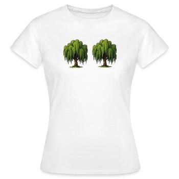 Scène du double saule - T-shirt Femme - blanc - Devant - AI Model Female 172 dark (172cm)
