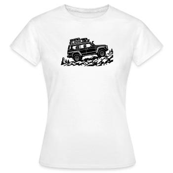 La puissance du sentier – tout-terrain - T-shirt Femme - blanc - Devant - AI Model Female 172 dark (172cm)