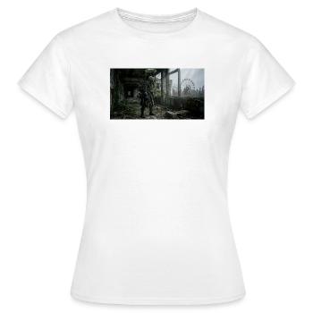 Garde forestier des terres désertes à Ödnis - T-shirt Femme - blanc - Devant - AI Model Female 172 dark (172cm)