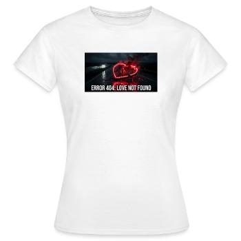 Erreur 404 Amour non trouvé Art cyberpunk - T-shirt Femme - blanc - Devant - AI Model Female 172 dark (172cm)