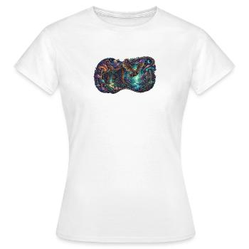 Night Forest Dragon Trail - Women's T-Shirt - white - Front - AI Model Female 172 dark (172cm)