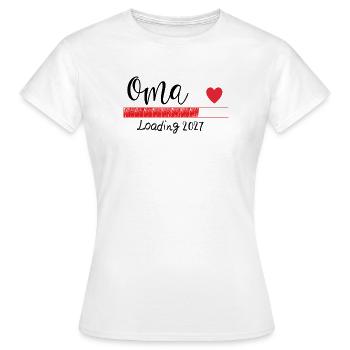 Oma 2027 - Frauen T-Shirt - Weiß - Vorne - AI Model Female 172 dark (172cm)