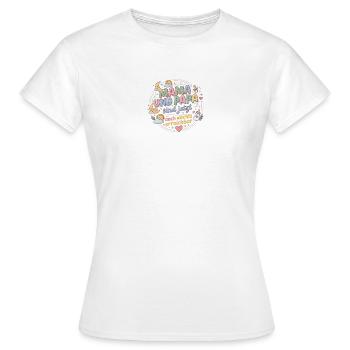 Babyglück - Frauen T-Shirt - Weiß - Vorne - AI Model Female 172 dark (172cm)