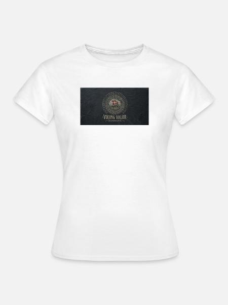 Viking Valor Danmark Emblem - Frauen T-Shirt - Weiß