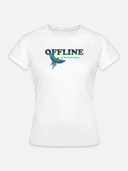 OFFLINE - Frauen T-Shirt - Weiß