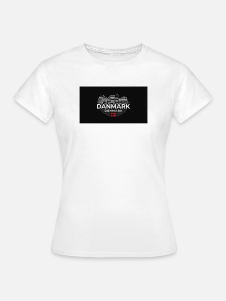 Danmark Urban Copenhagen Streetwear - Frauen T-Shirt - Weiß