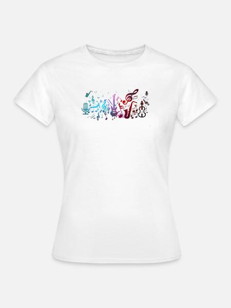 Musik - Frauen T-Shirt - Weiß