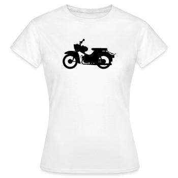 Simson Star Silhouette - T-shirt Femme - blanc - Devant - AI Model Female 172 dark (172cm)