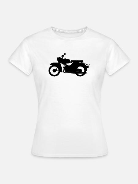 Simson Sperber / Habicht Silhouette - Frauen T-Shirt - Weiß