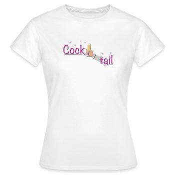 Cocktail Drink Toast Cheers - Women's T-Shirt - white - Front - AI Model Female 172 dark (172cm)
