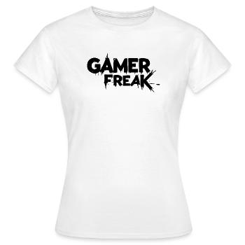 Lassen Sie sich von der Gaming-Besessenheit leben - Frauen T-Shirt - Weiß - Vorne - AI Model Female 172 dark (172cm)