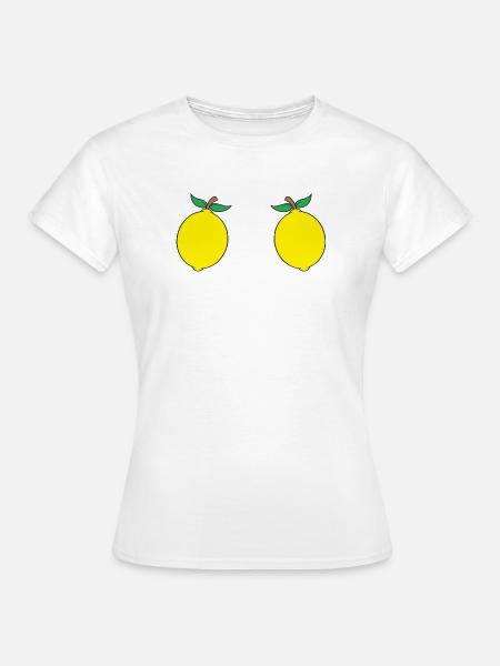 Zitrone - Frauen T-Shirt - Weiß