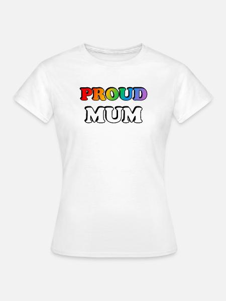 Regenbogen Stolze Mutter LGBTQ Stolz - Frauen T-Shirt - Weiß