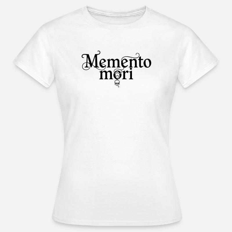 Memento Mori - Stoic Wisdom Philosophy - Dame-T-shirt - hvid