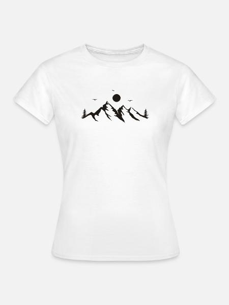Gebirge - Frauen T-Shirt - Weiß