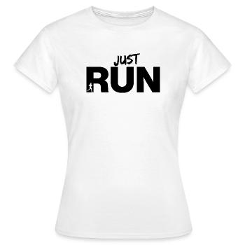 COURS, COURS MAINTENANT ! RÉSOLUS, JOGGING FITNESS FIT - T-shirt Femme - blanc - Devant - AI Model Female 172 dark (172cm)